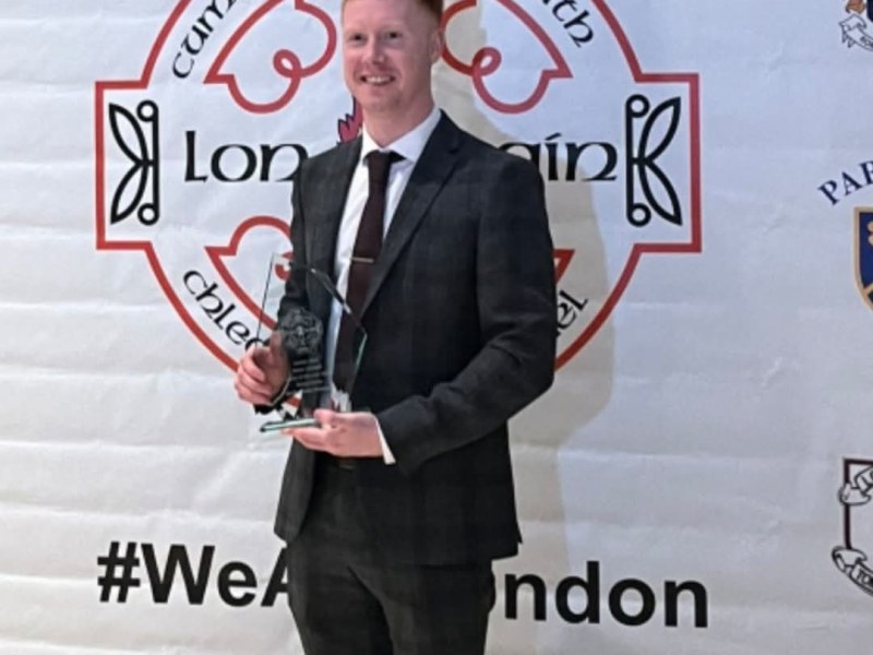 Naomh Colmcille Celebrate Daniel Clarke’s London Player of the Year&nbsp;Honour